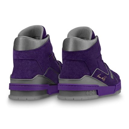 Louis Vuitton High Top Trainer Purple Louis Vuitton