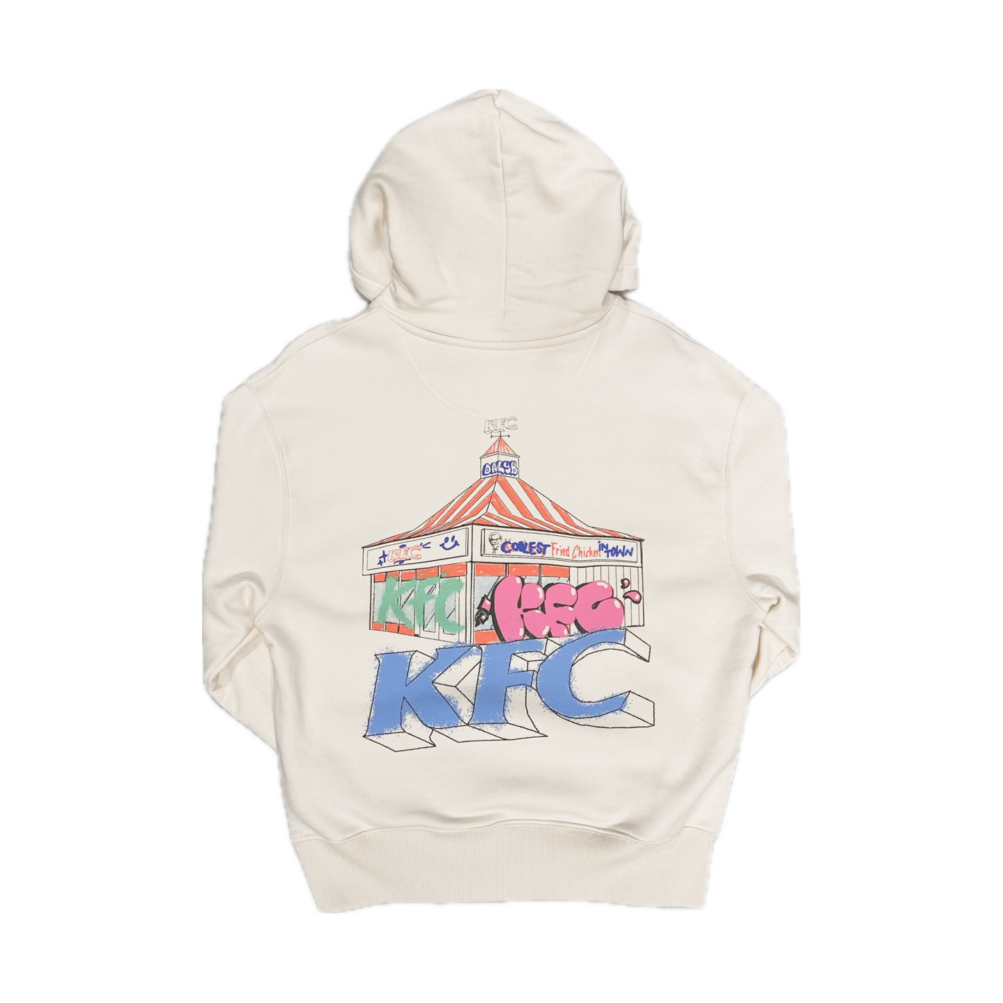 Dalyb x KFC Hoodie White Textil Studio
