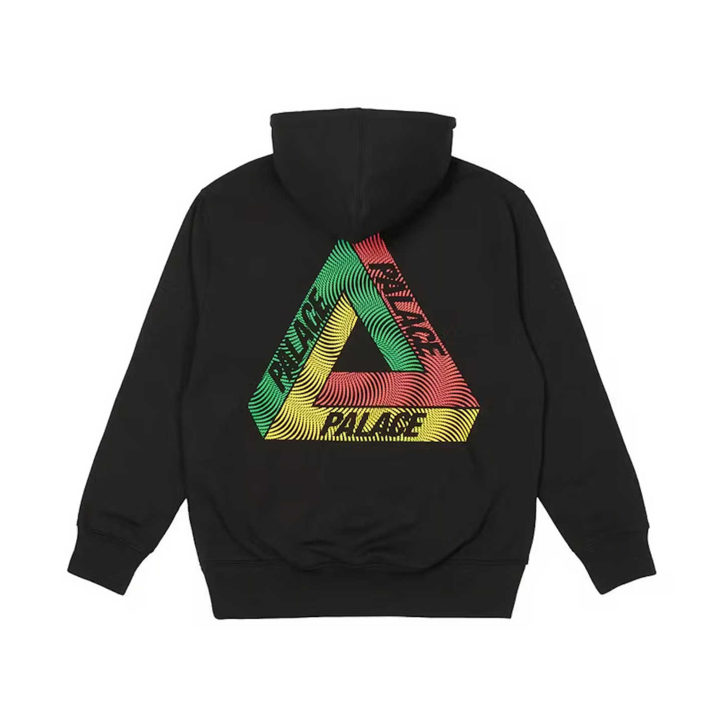 Palace Swirl Tri-Ferg Hood Black Palace