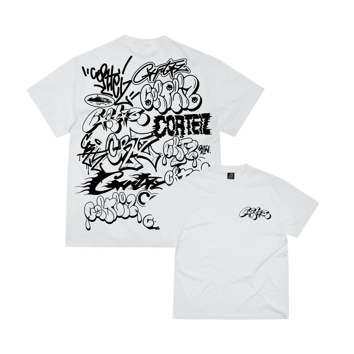 Corteiz Graffiti Tee White Corteiz