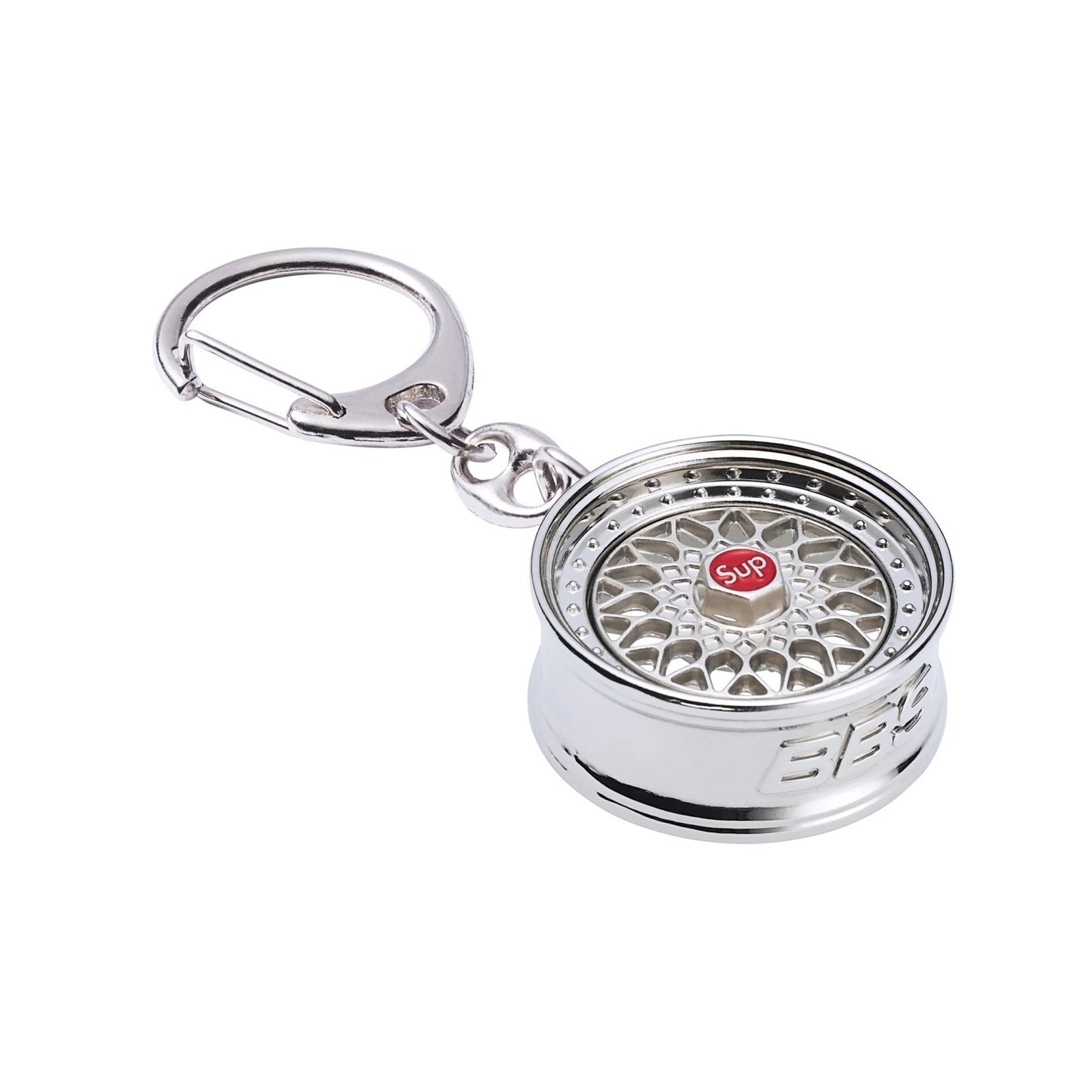 Supreme BBS RS Rim Keychain Silver