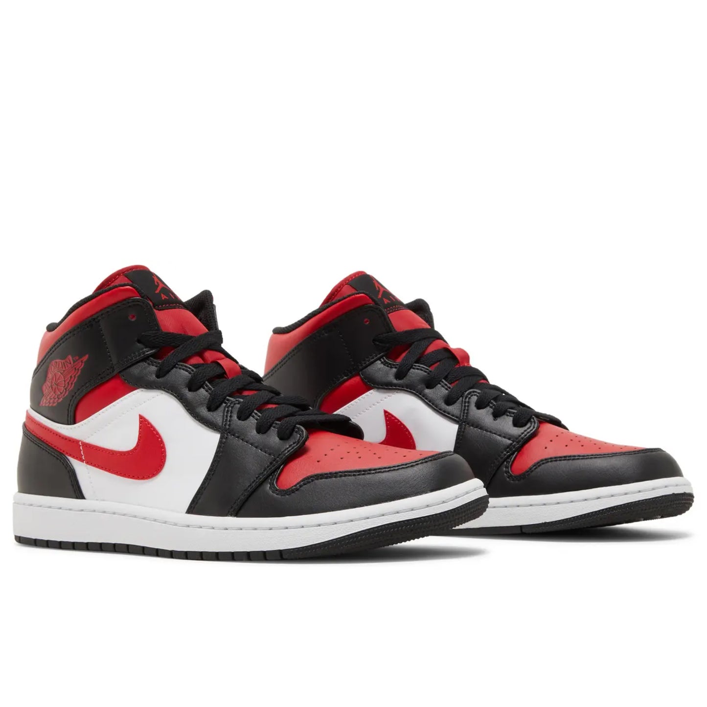 Air Jordan 1 Mid White Black Red