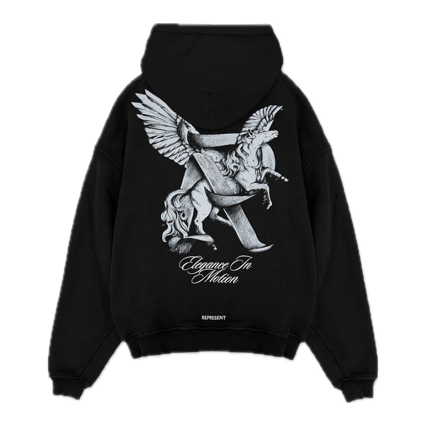 Represent Elegance In Motion Hoodie Jet Black