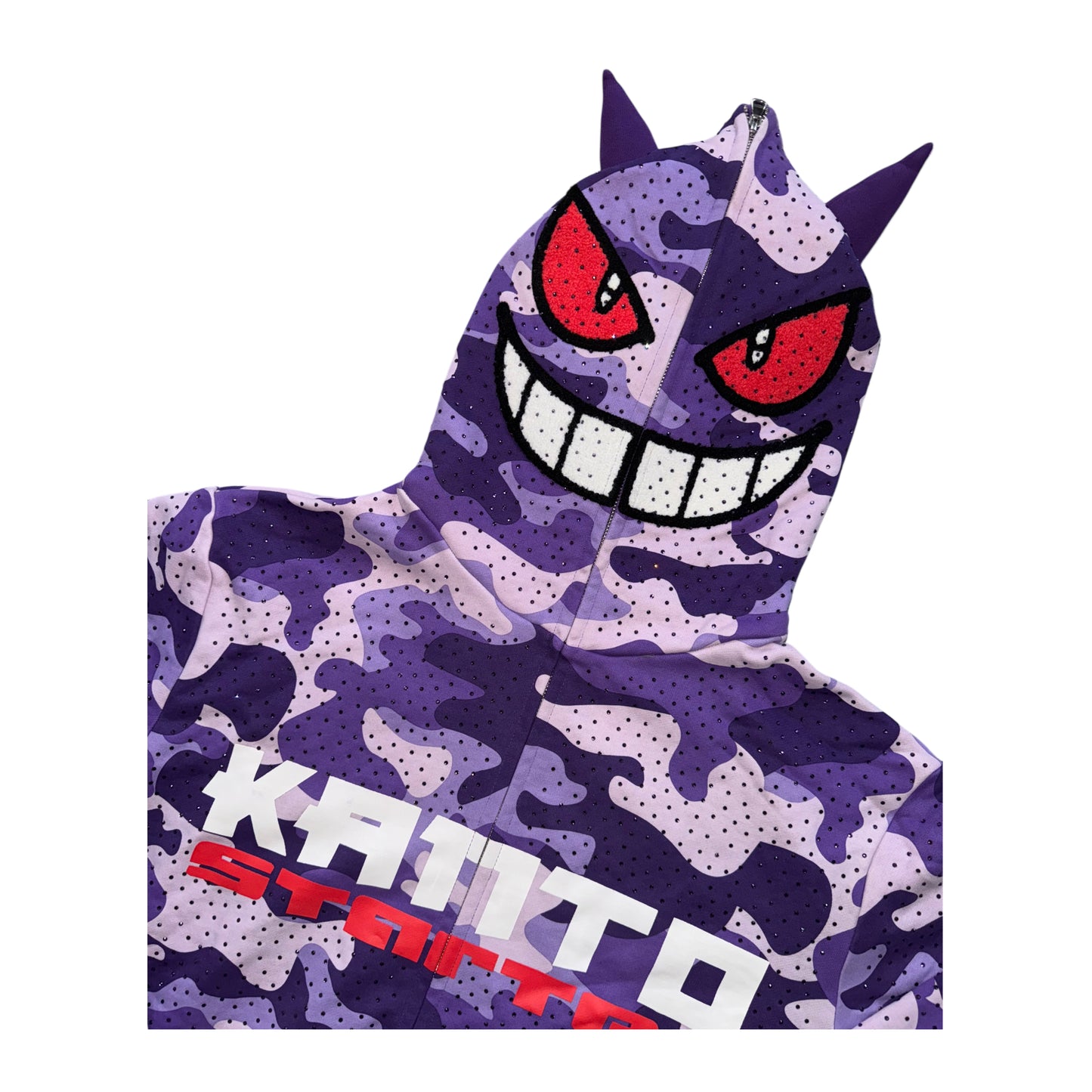 Kanto Starter Rhinestone Geng Hoodie