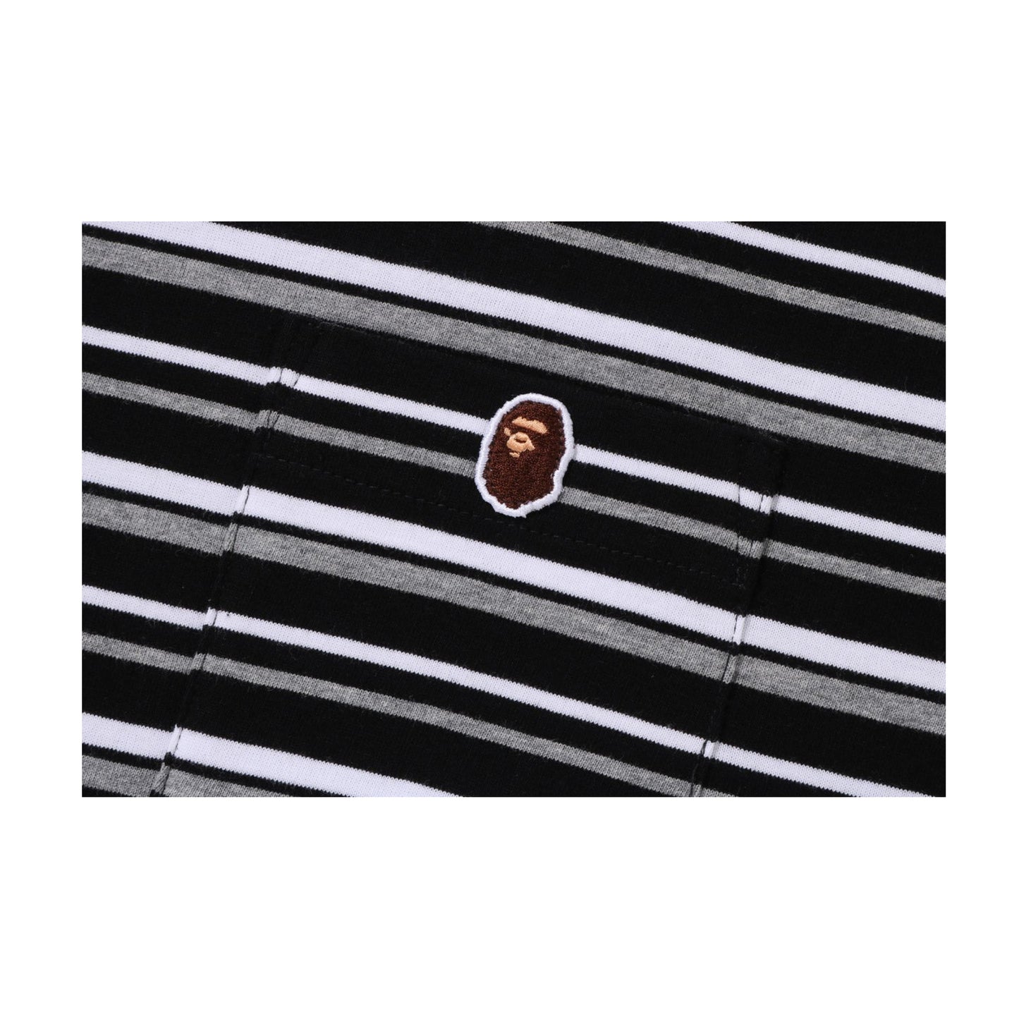 Bape Hoop One Point Relaxed Fit Tee Grey