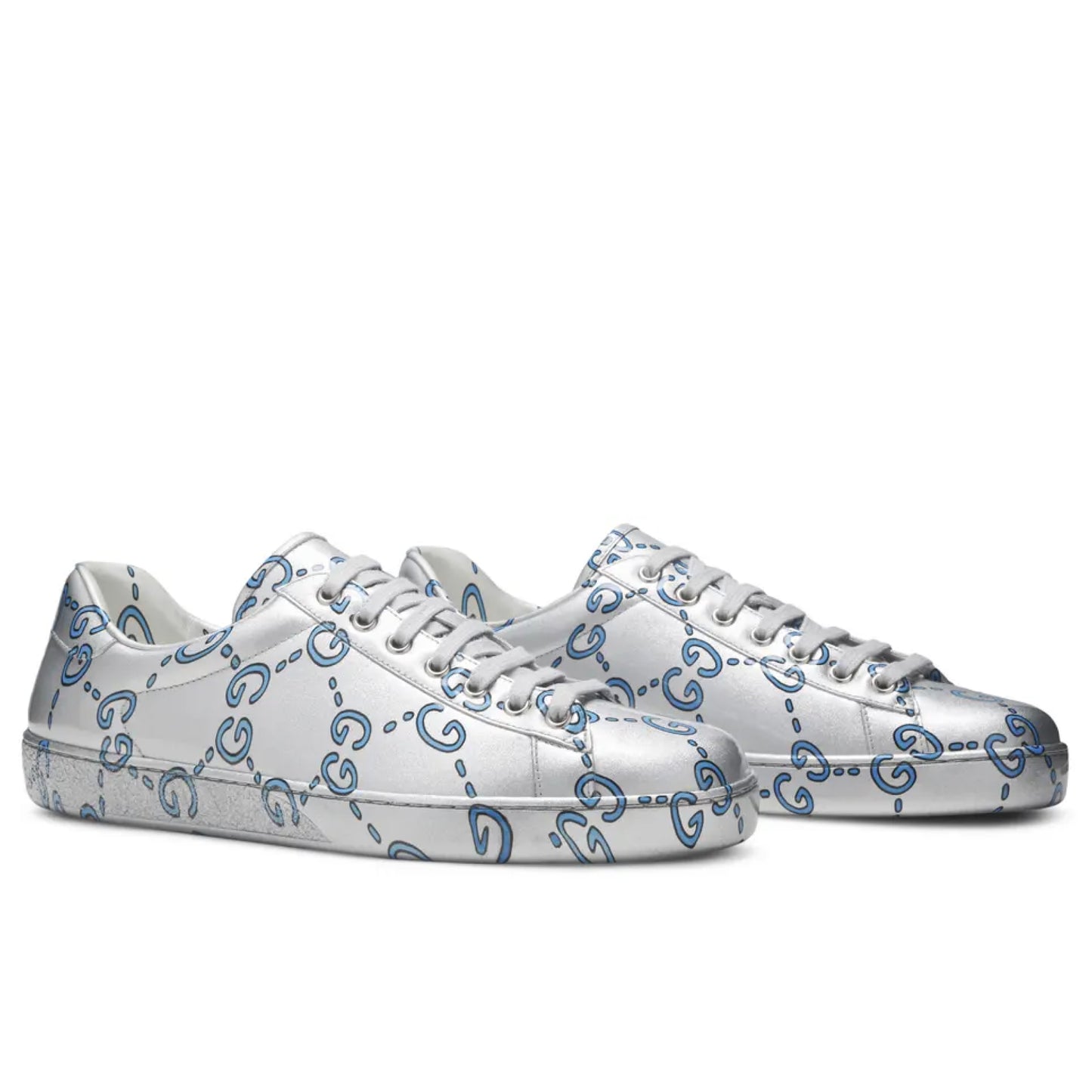 Gucci Ace GG Silver/Blue