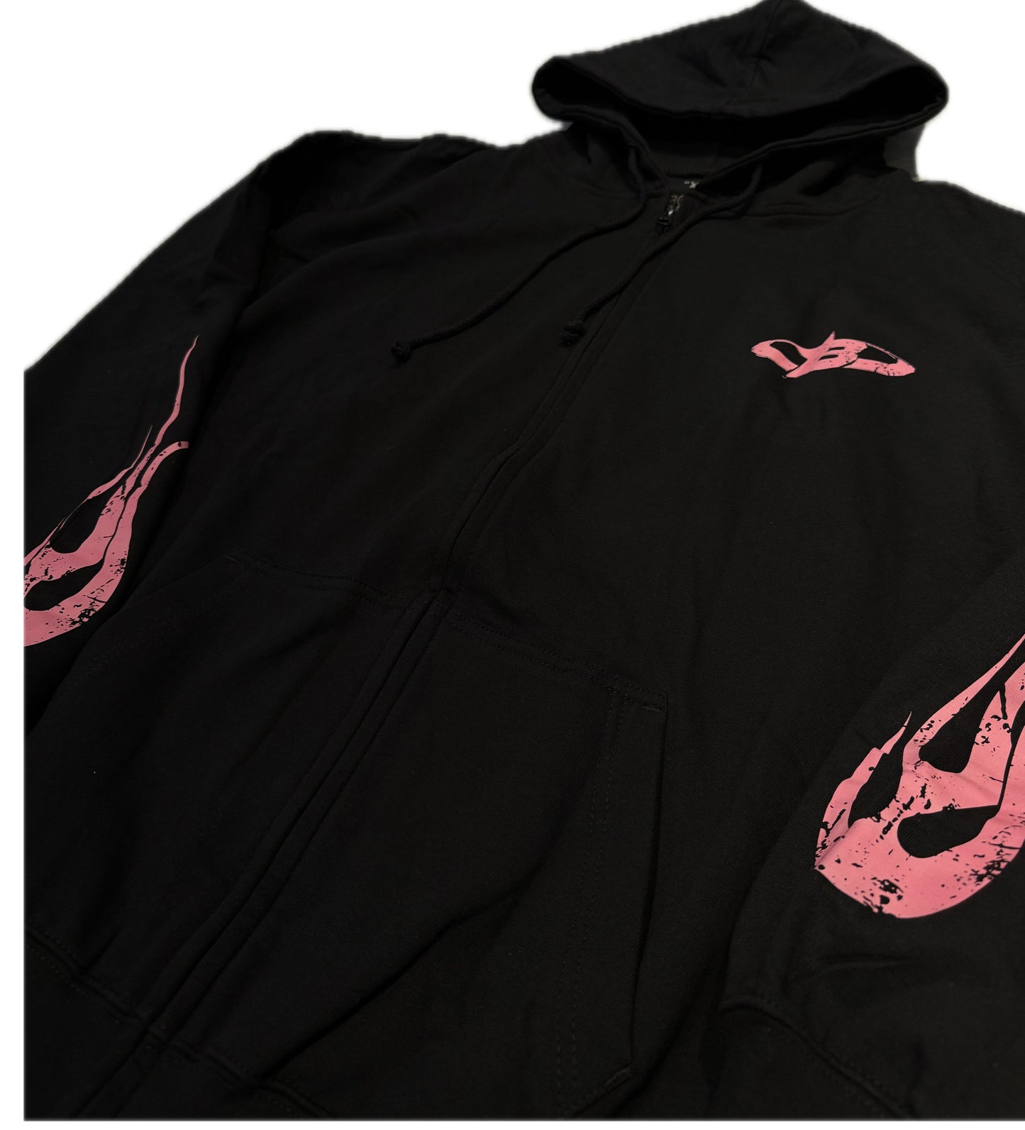 Nina Janova Love Zip Hoodie Black/Pink