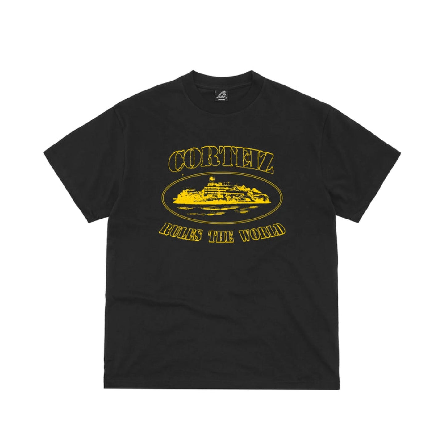 Corteiz Alcatraz Tee Black/Yellow