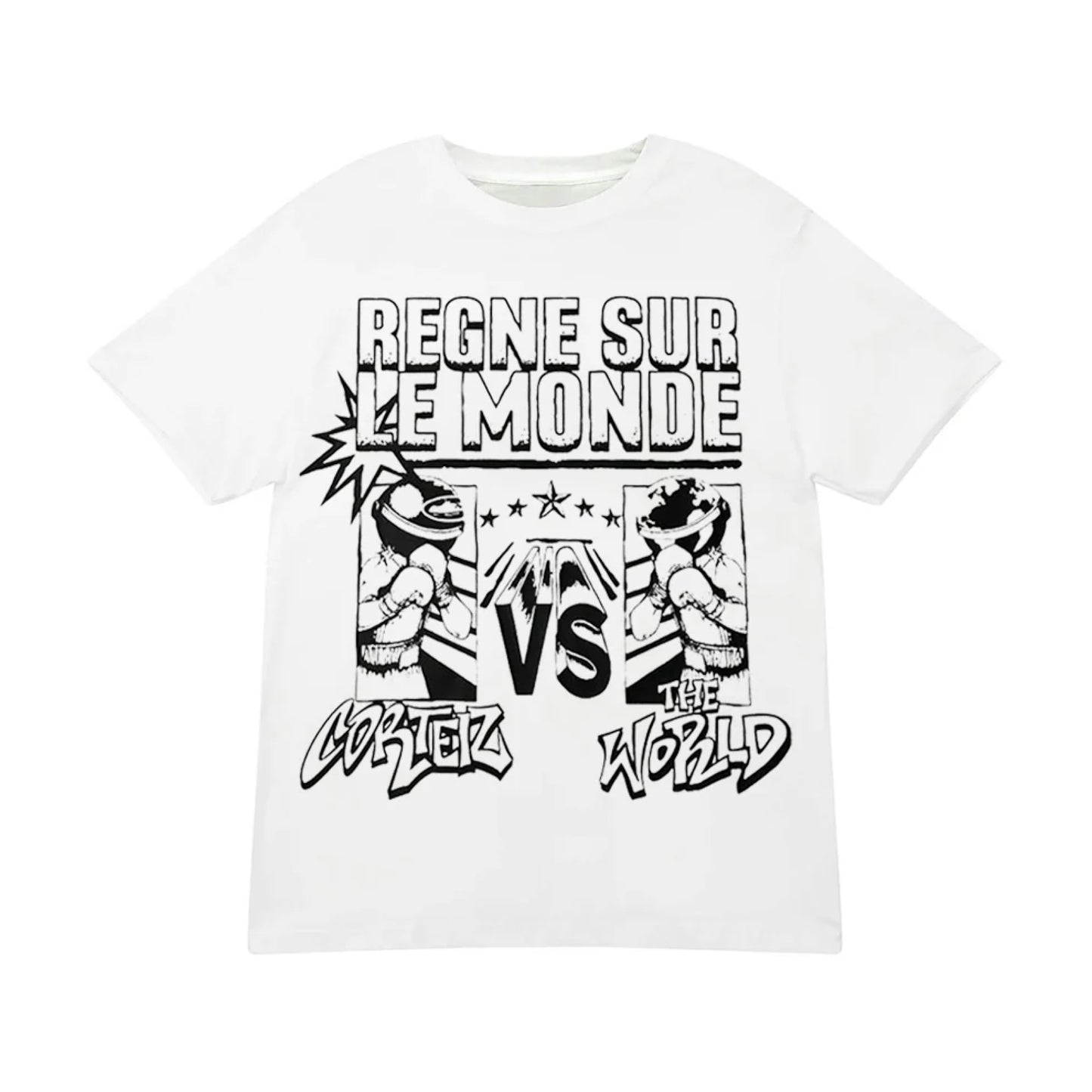 Corteiz Regne Sur Le Monde Tee White