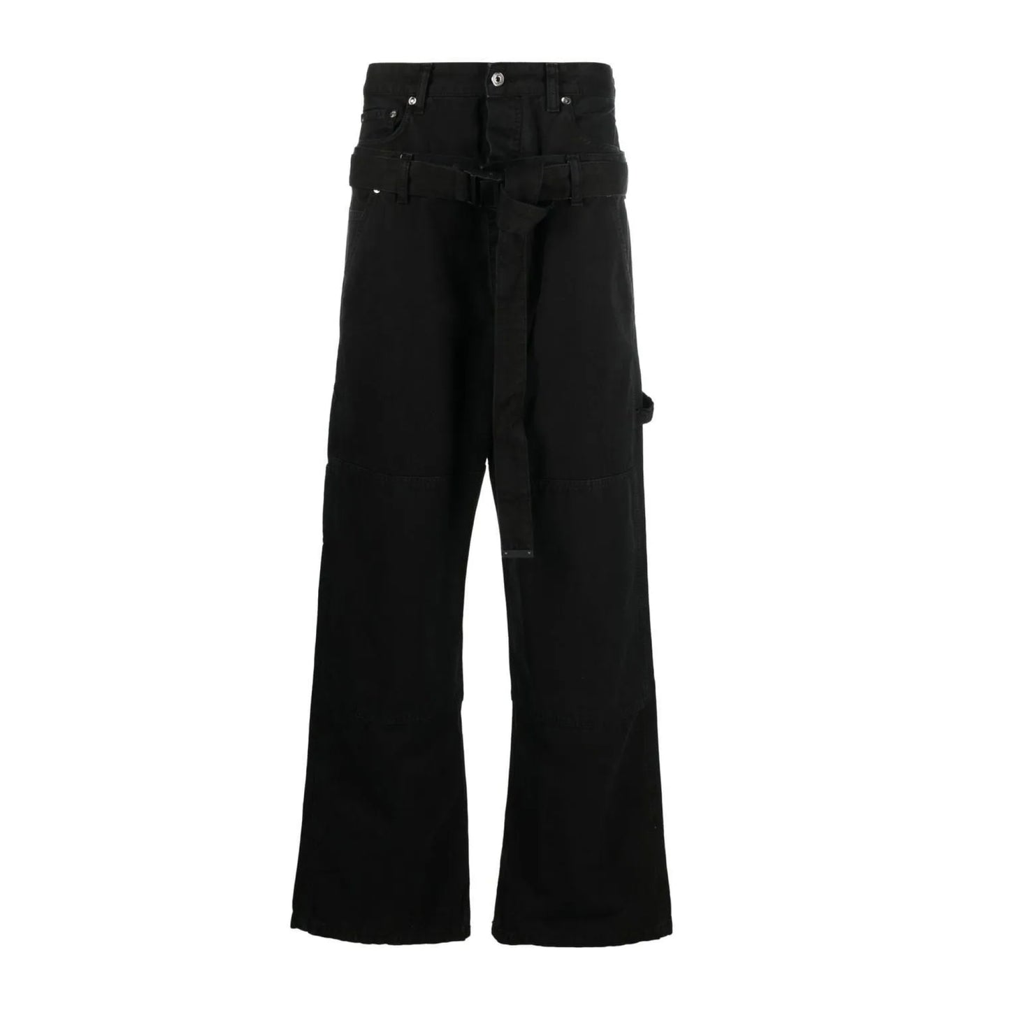Off-White Wave Off Canvas Double Over Pants Black