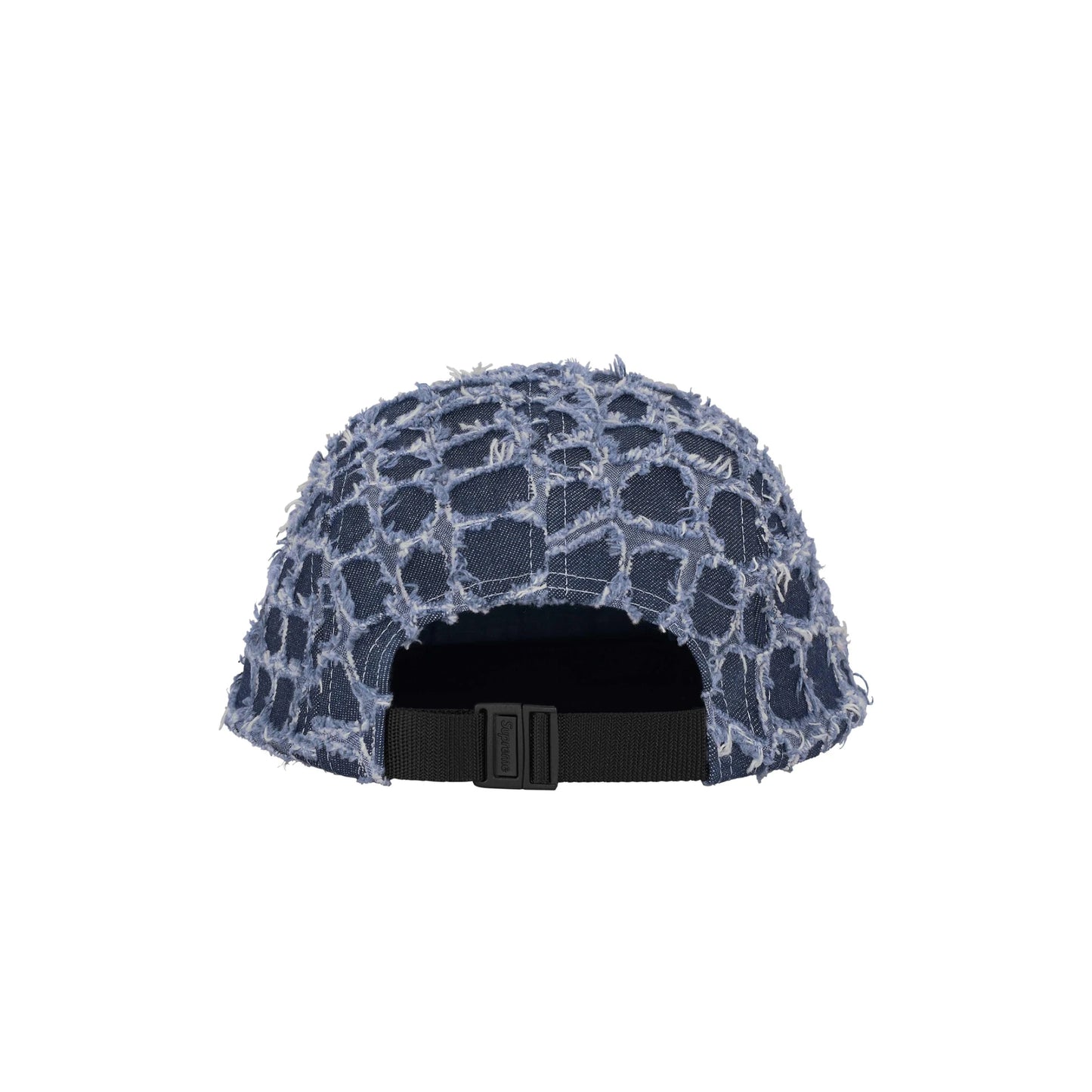 Supreme Frayed Croc Denim Camp Cap Indigo