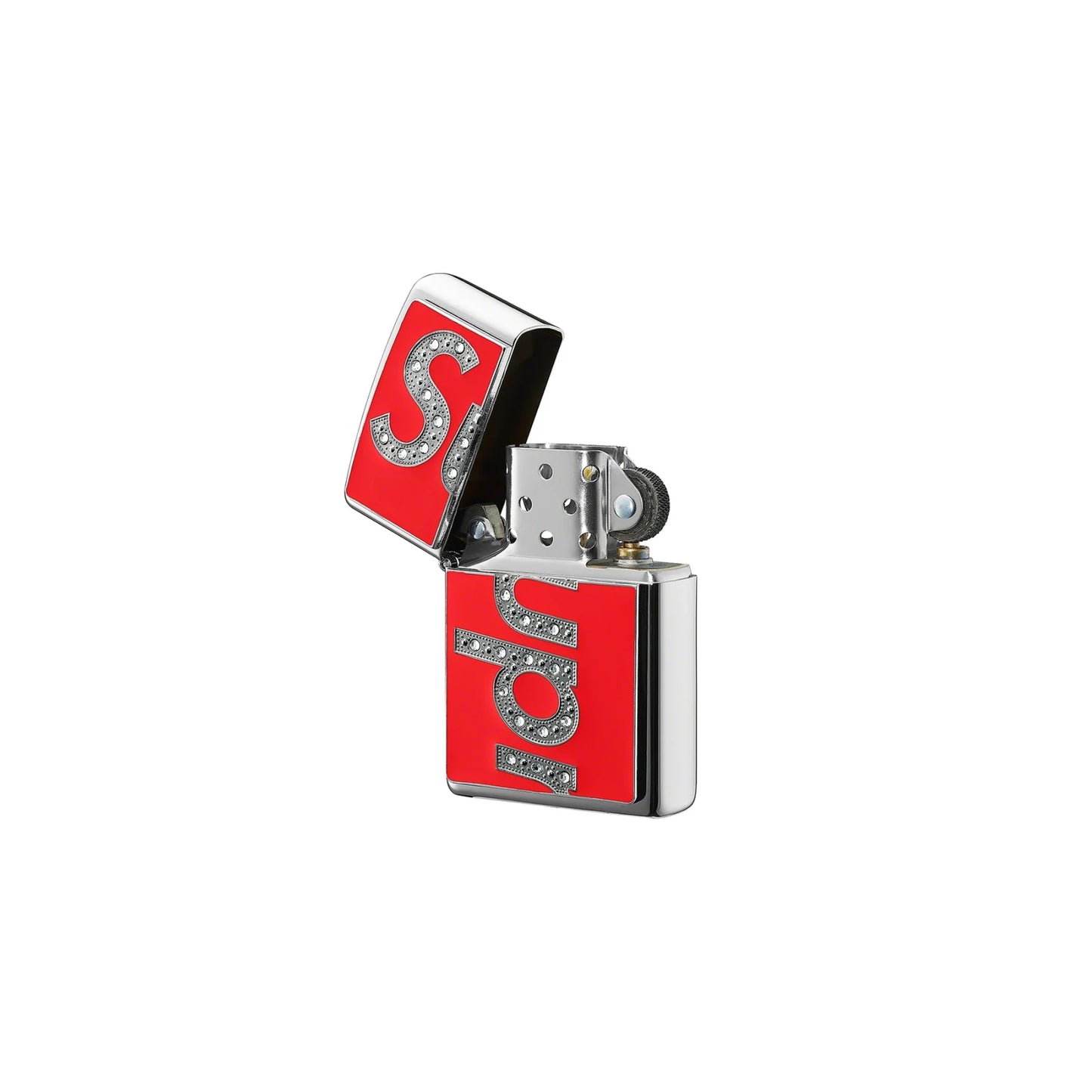 Supreme Swarovski Zippo Red