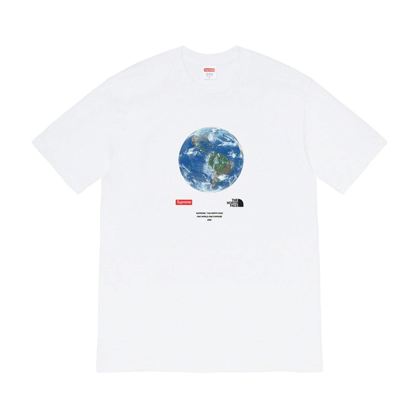 Supreme The North Face One World Tee White