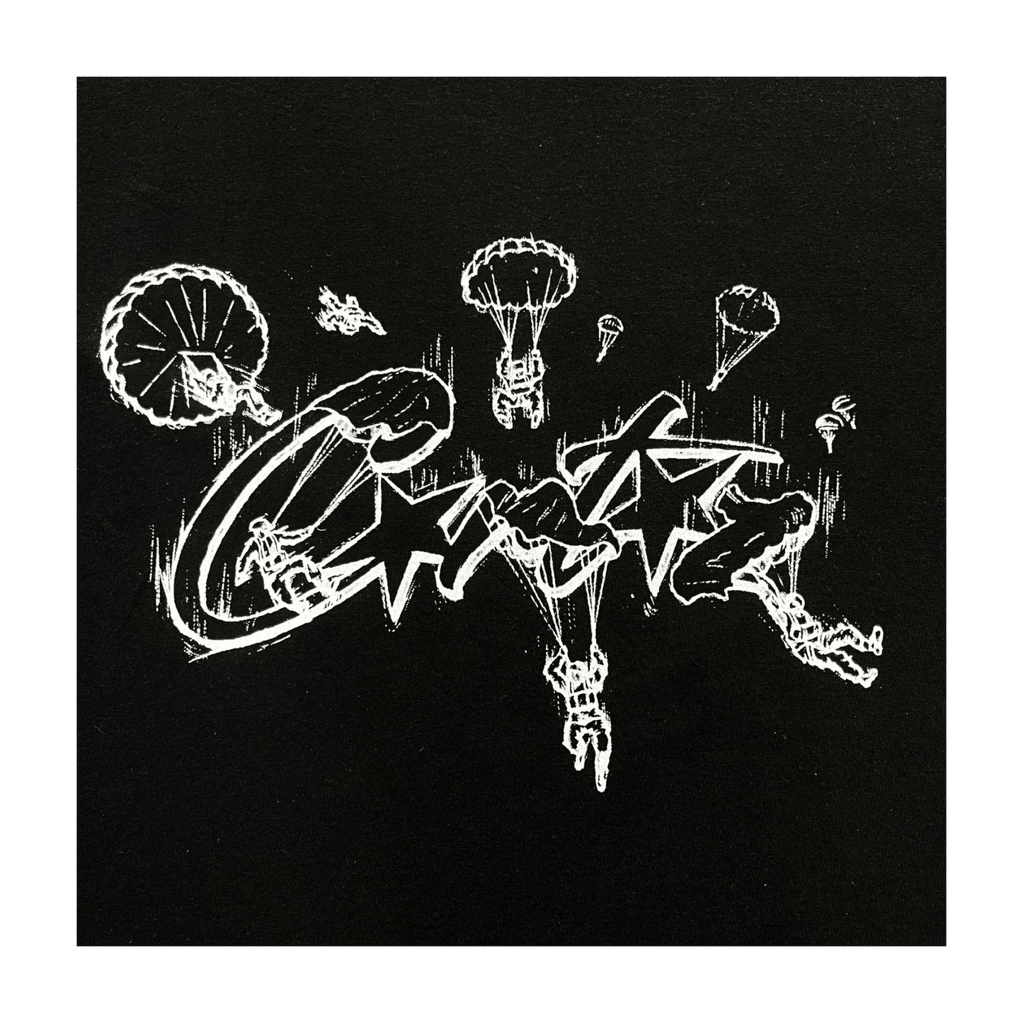 Corteiz Allstarz Skydiver Tee Black