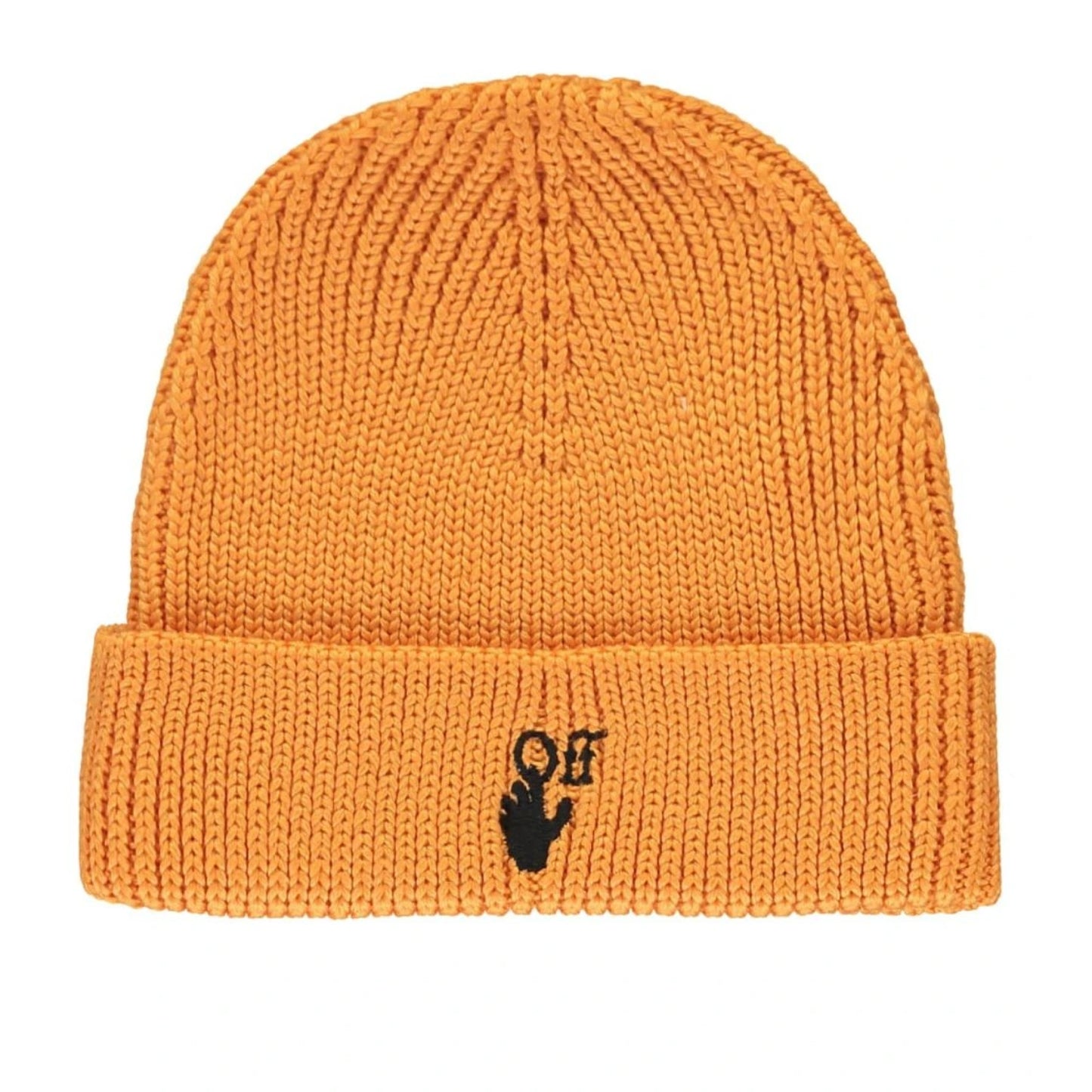 Off-White Hand Wool Beanie Orange
