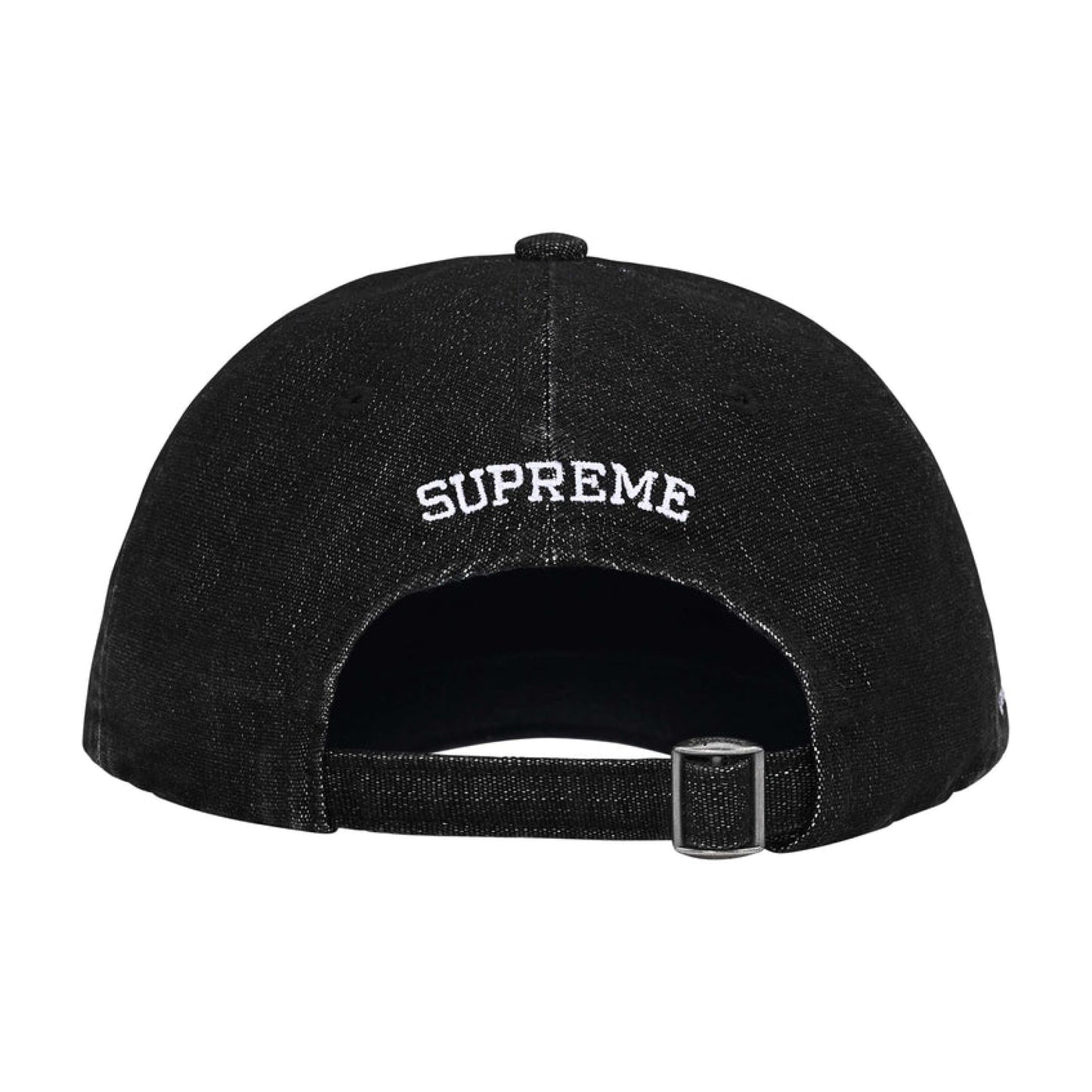 Supreme Cordura® Denim S Logo 6-Panel Cap Black