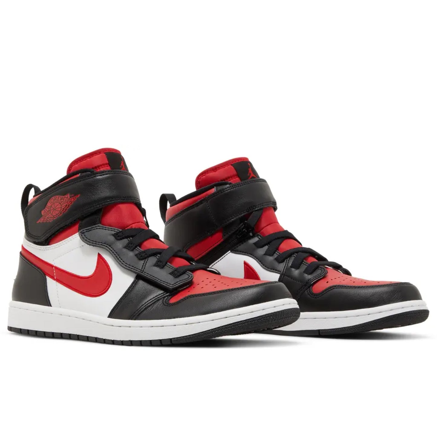 Jordan 1 High FlyEase Black White Fire Red