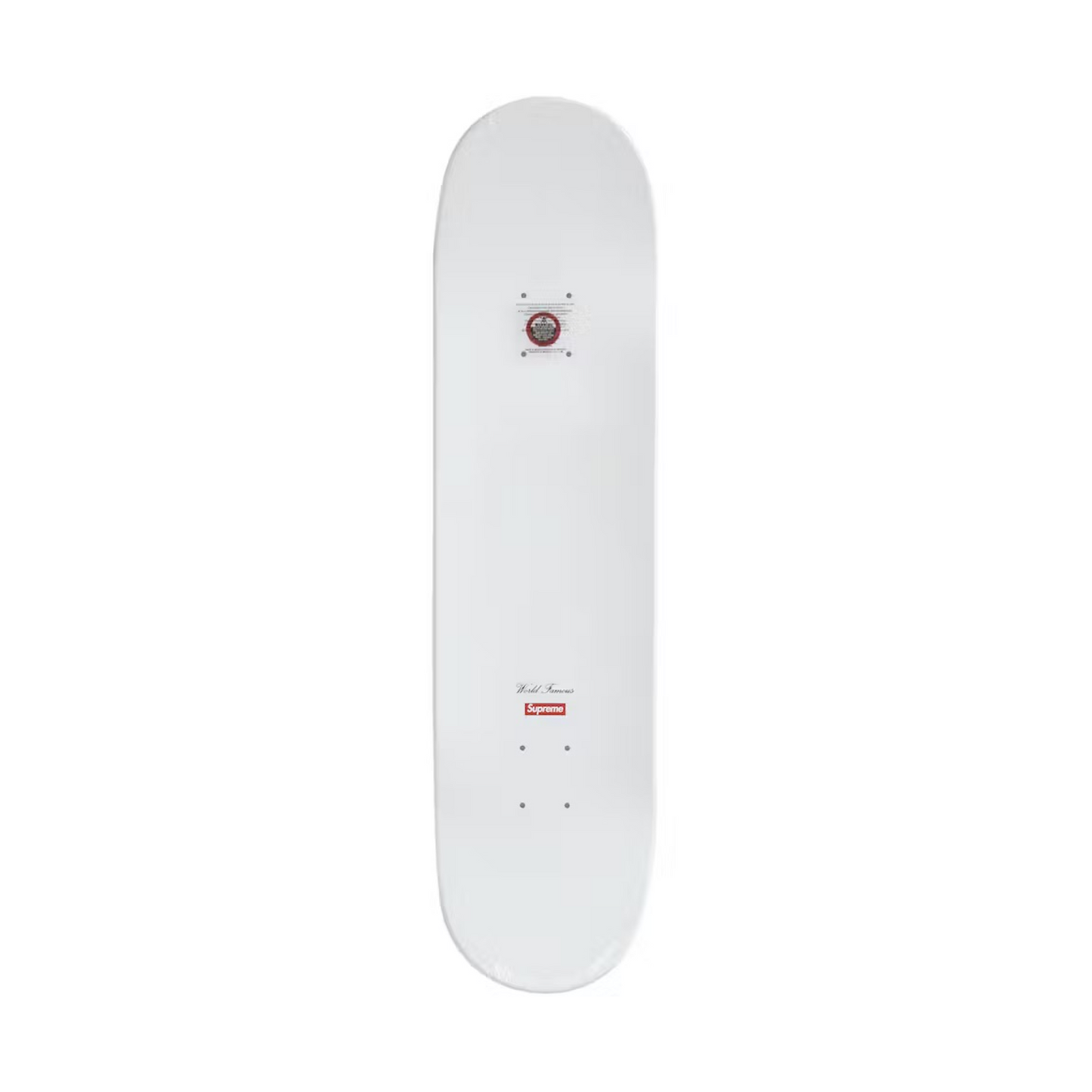Supreme Tonal Box Logo Skateboard Deck White Supreme