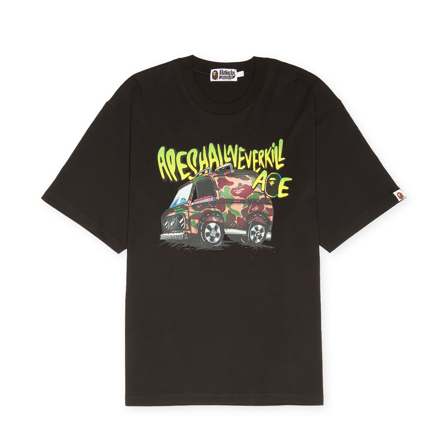 Bape A Bathing Ape Car Graphic Tee Black Bape