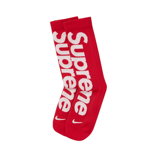 Supreme Nike Lightweight Crew Socks Red Supreme