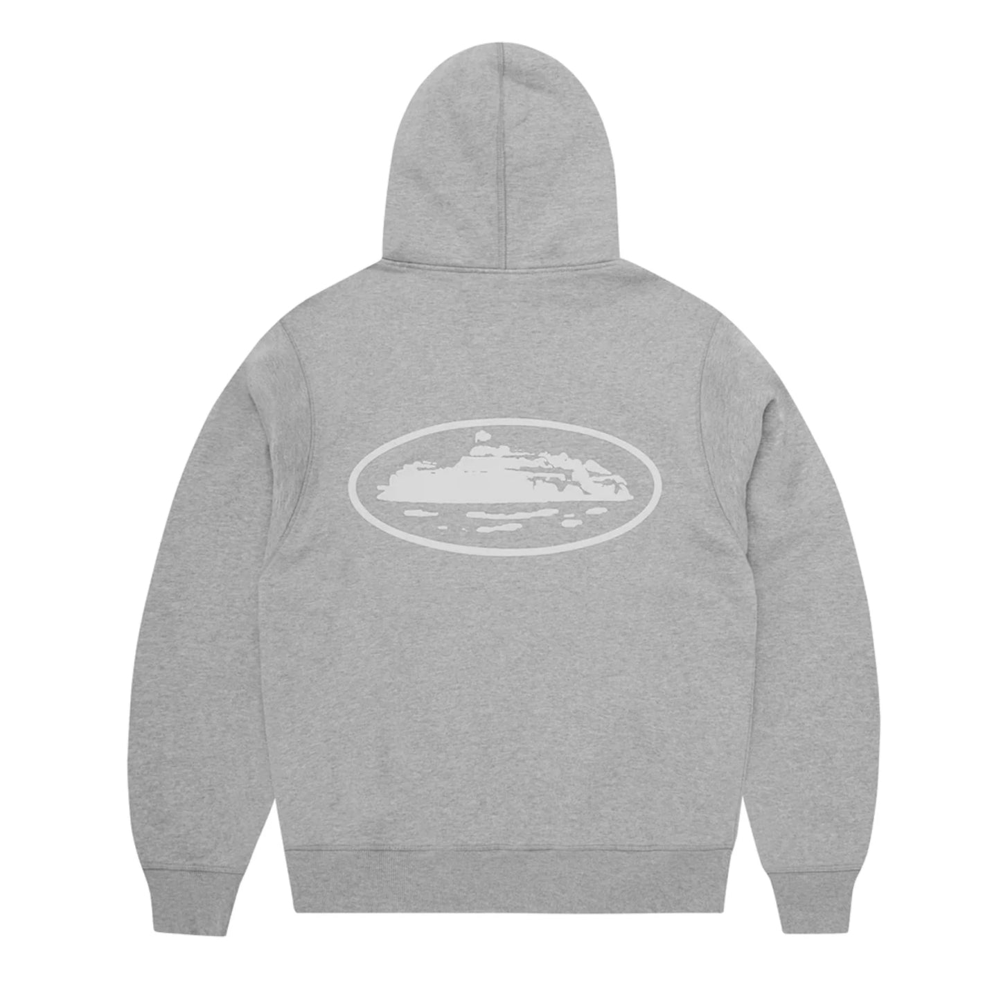 Corteiz Island Zip Hoodie Heather Grey