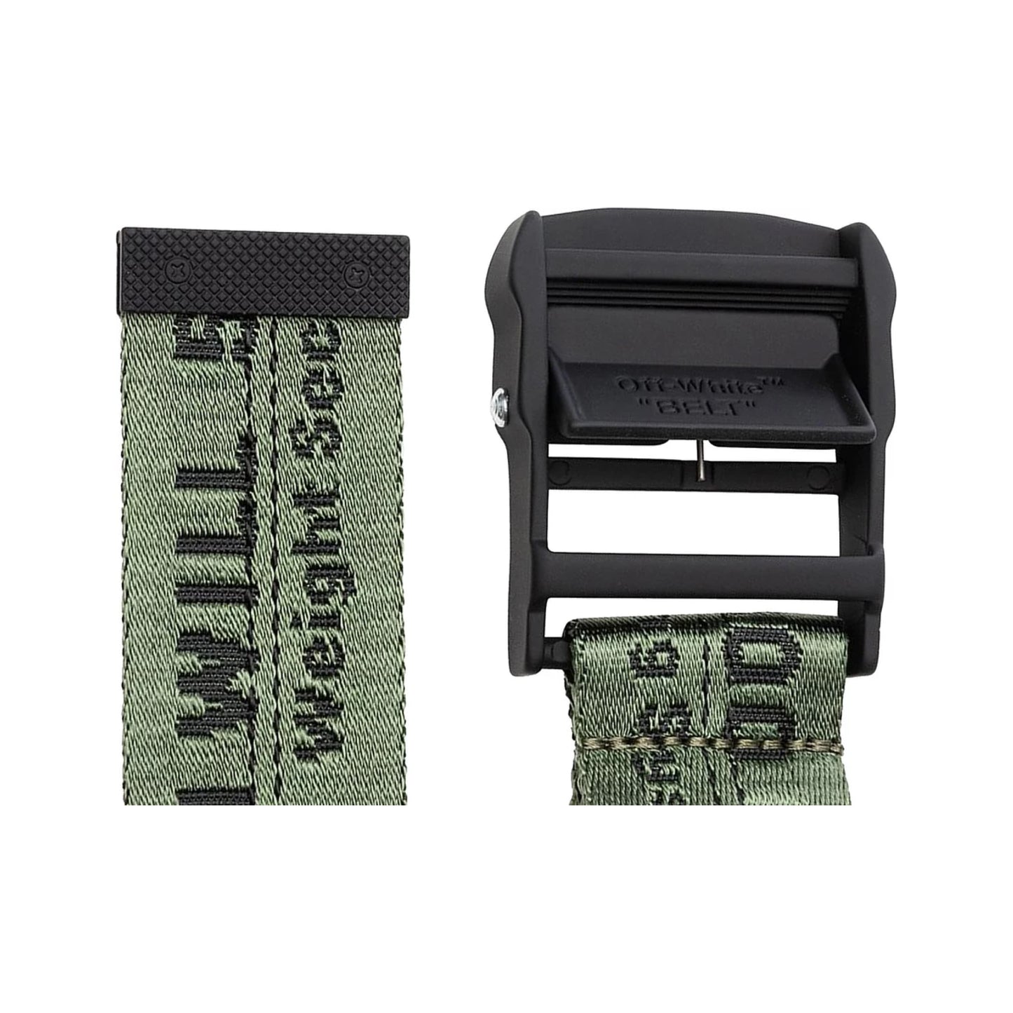 Off-White Classic Industrial Belt Green