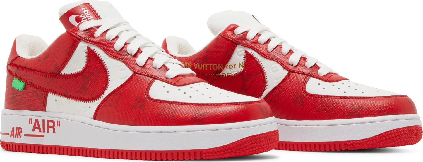 Louis Vuitton Nike Air Force 1 Low by Virgil Abloh White Red Air Jordan