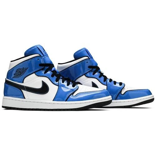 Air Jordan 1 Mid Signal Blue (GS) Air Jordan