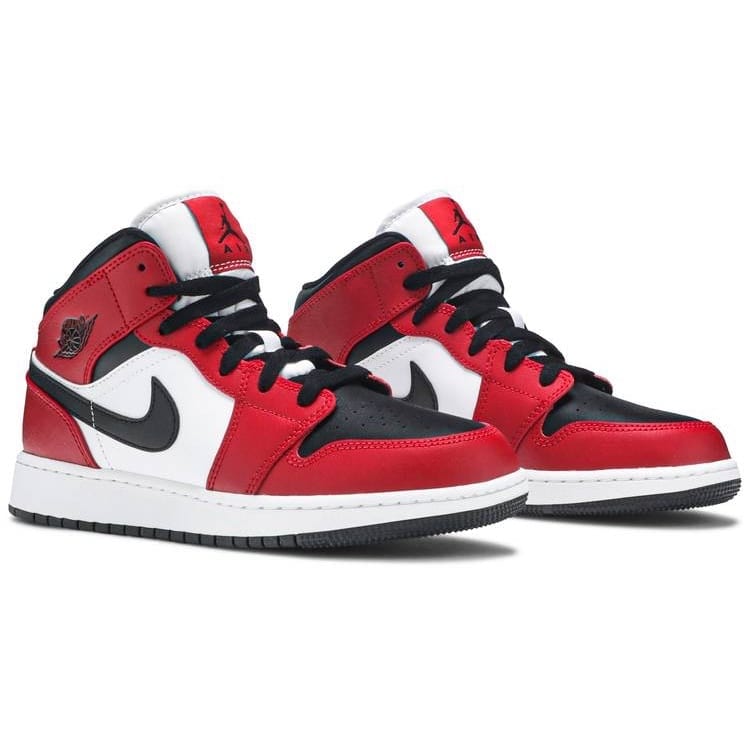 Air Jordan 1 Mid Chicago Black Toe (GS) Air Jordan
