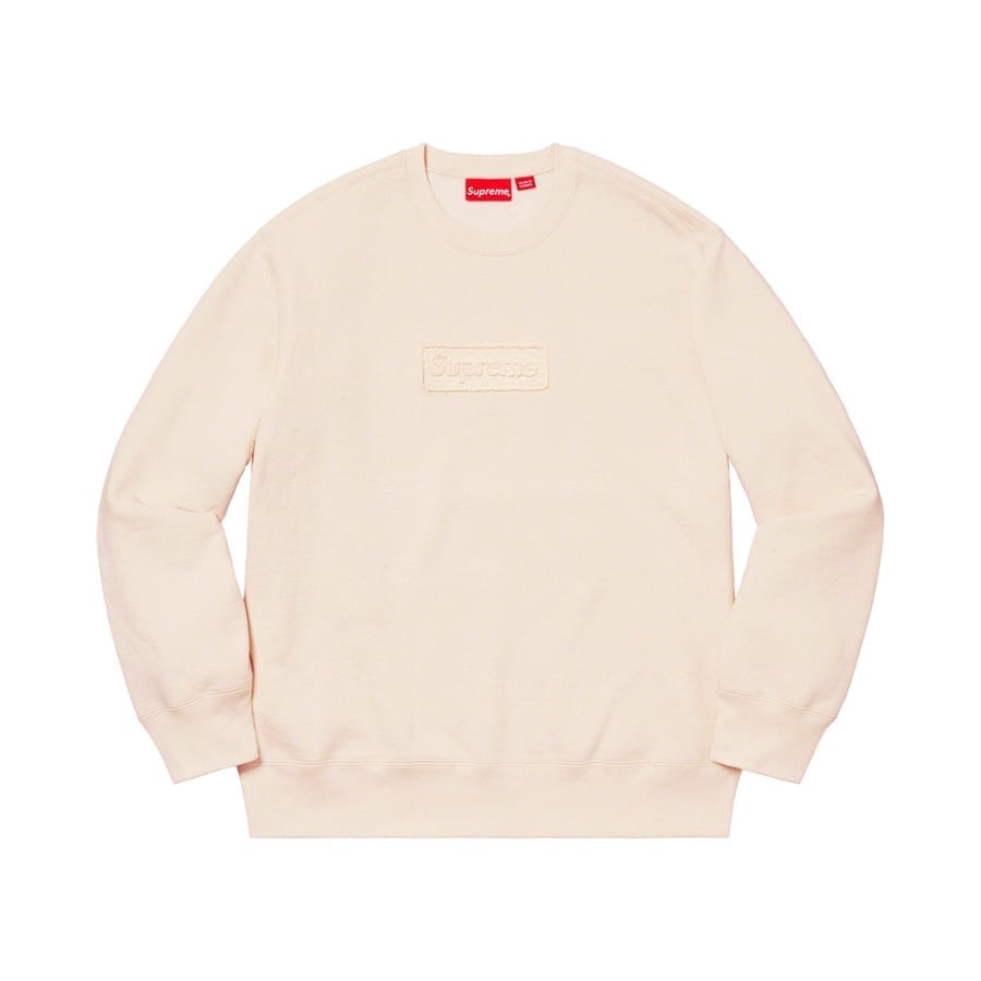 Supreme Cutout Logo Crewneck Natural Supreme
