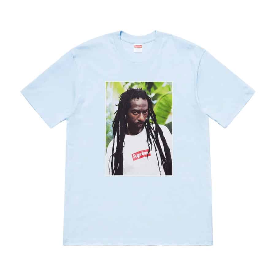 Supreme Buju Banton Tee Light Blue Supreme
