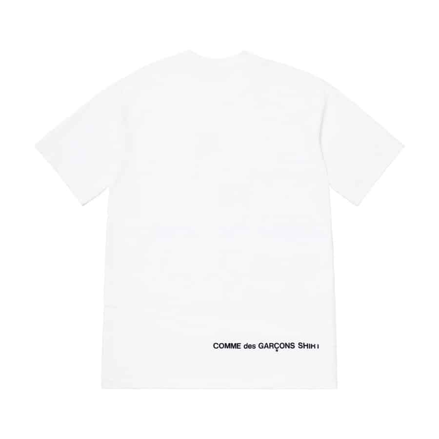 Supreme Comme des Garcons SHIRT Split Box Logo Tee White Supreme