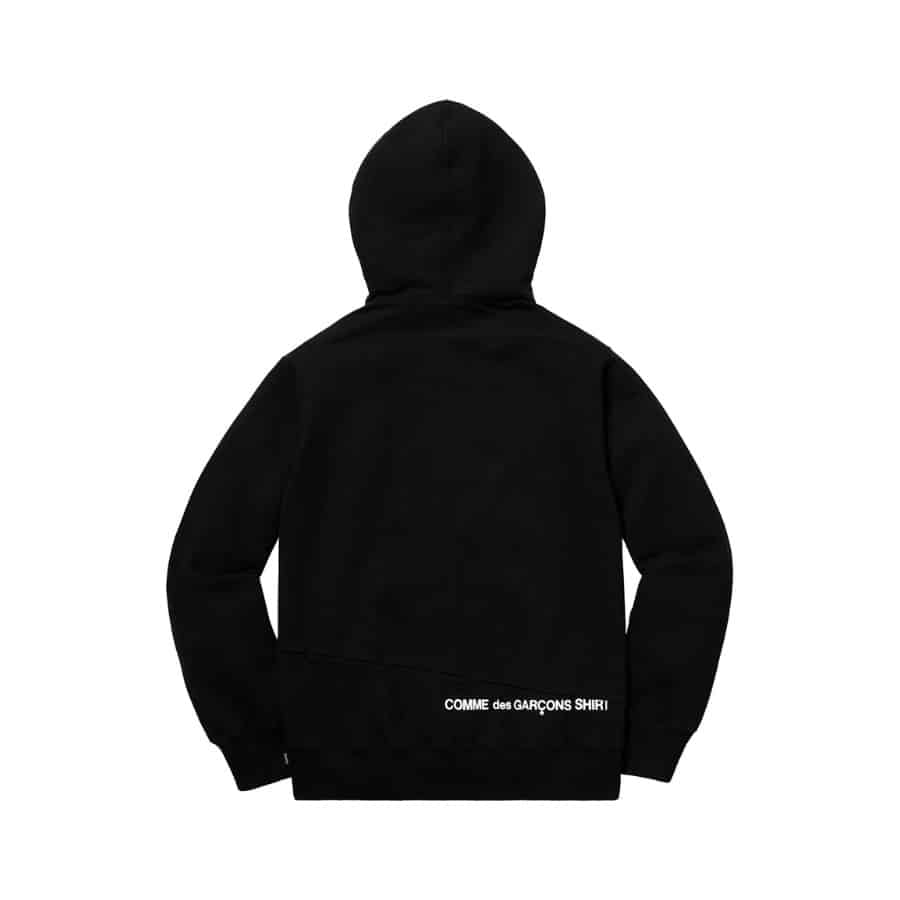 Supreme Comme des Garcons SHIRT Split Box Logo Hooded Sweatshirt Black Supreme