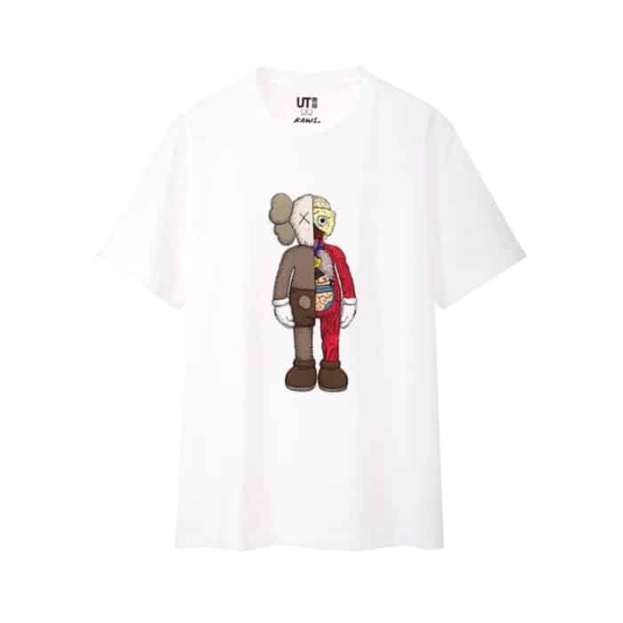 KAWS x Uniqlo Flayed Tee White Kaws
