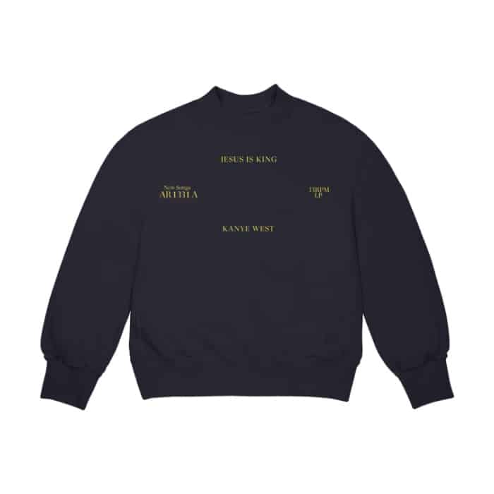 Kanye West Jesus Is King Vinyl II Crewneck Navy Kanye West