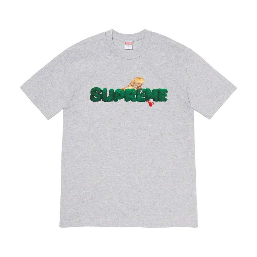 Supreme Lizard Tee Heather Grey Supreme