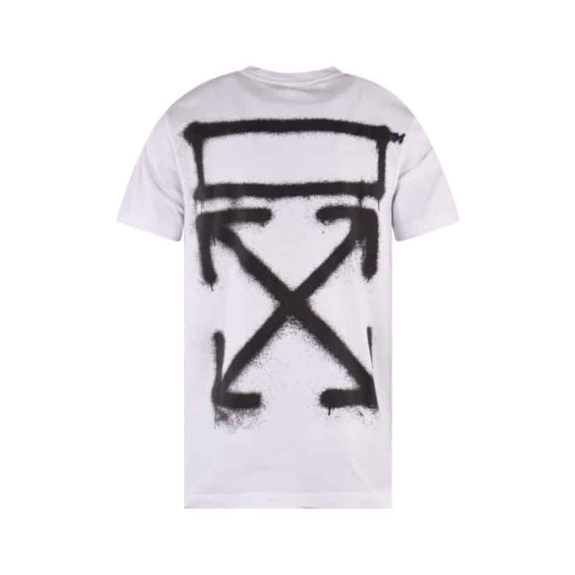 Off-White Oversized Spray Painting Tee White Off-White