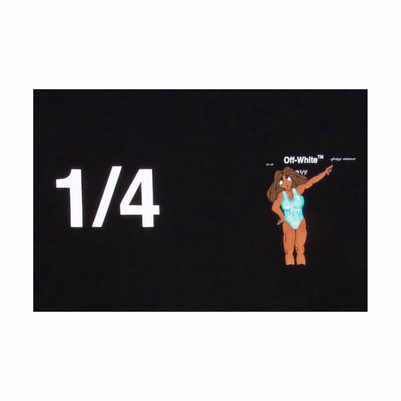 Off-White Dondi White Woman T-Shirt Black/Multicolor Off-White