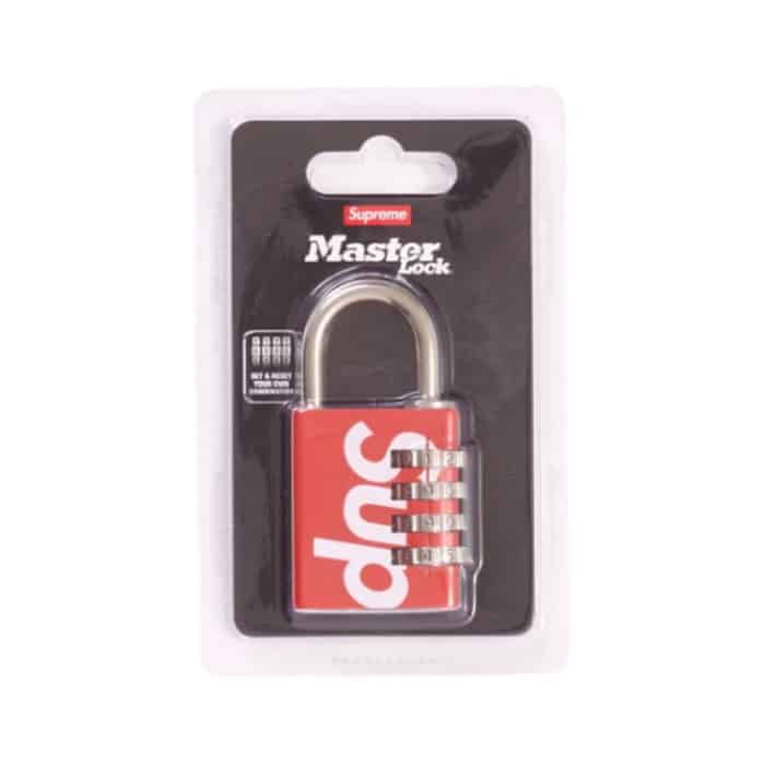 Supreme Masterlock Numeric Lock Red Supreme