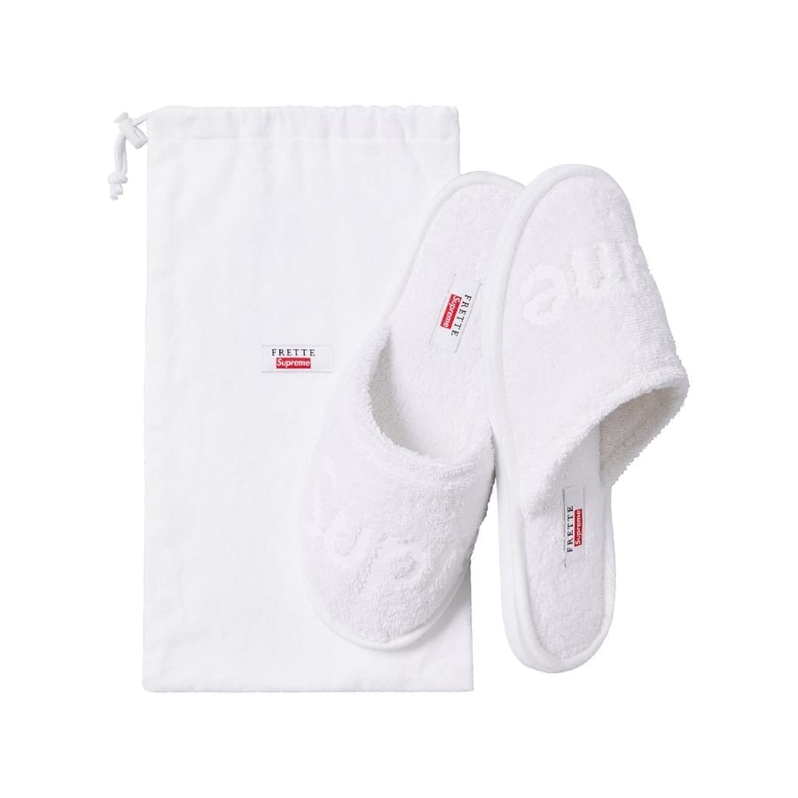 Supreme Frette Slippers White Supreme