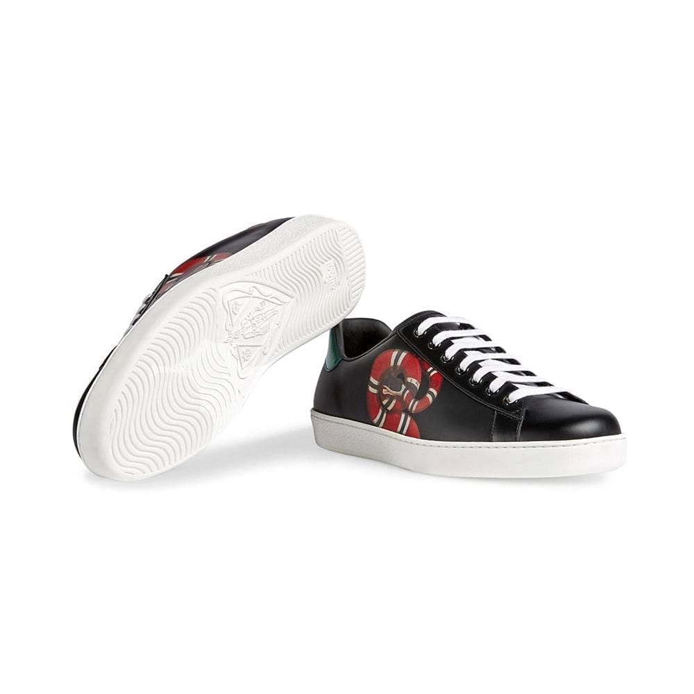 Gucci Ace Kingsnake Print Sneaker Black Gucci