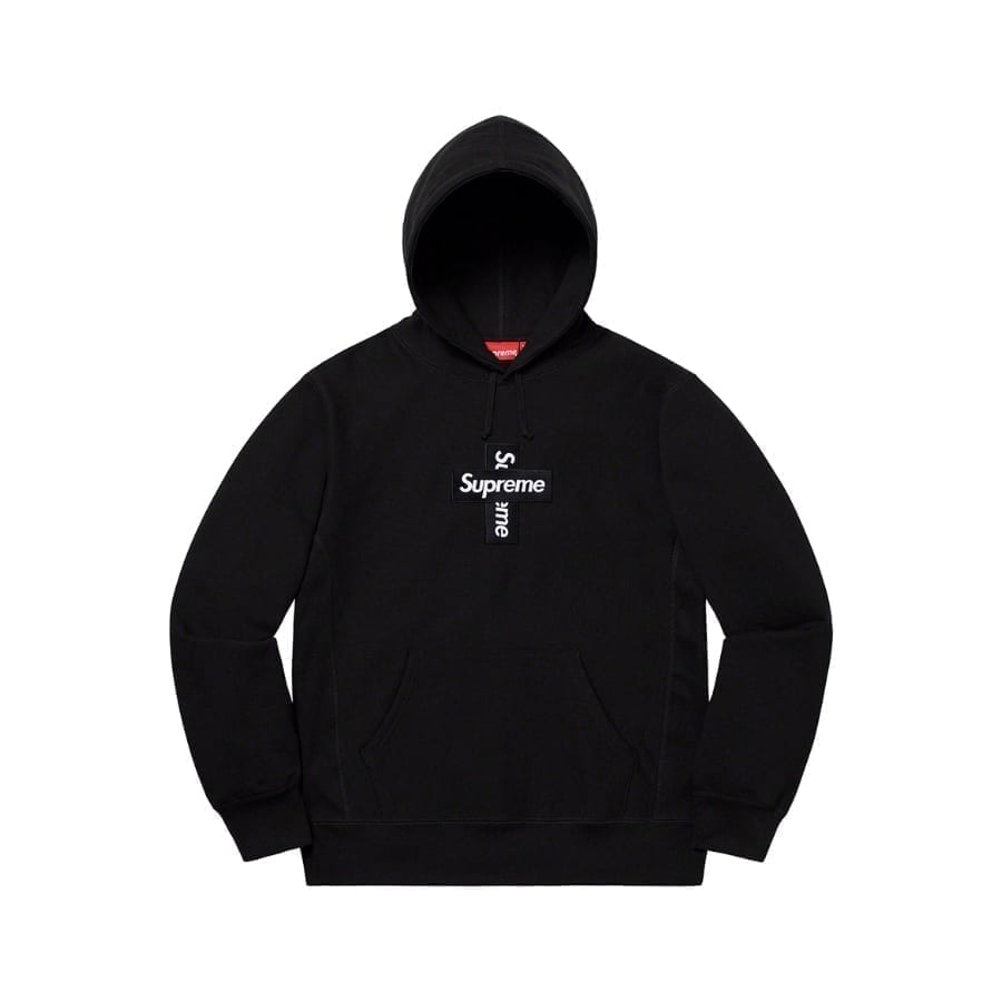 Supreme Cross Box Logo Hooded Sweatshirt Black – CRUIZER