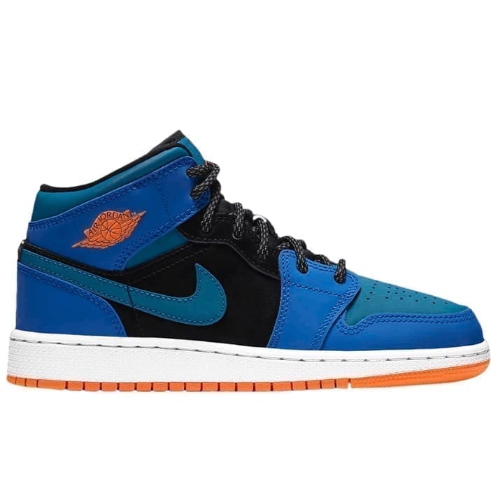 Air Jordan 1 Mid Racer Blue Green Abyss (GS) Air Jordan