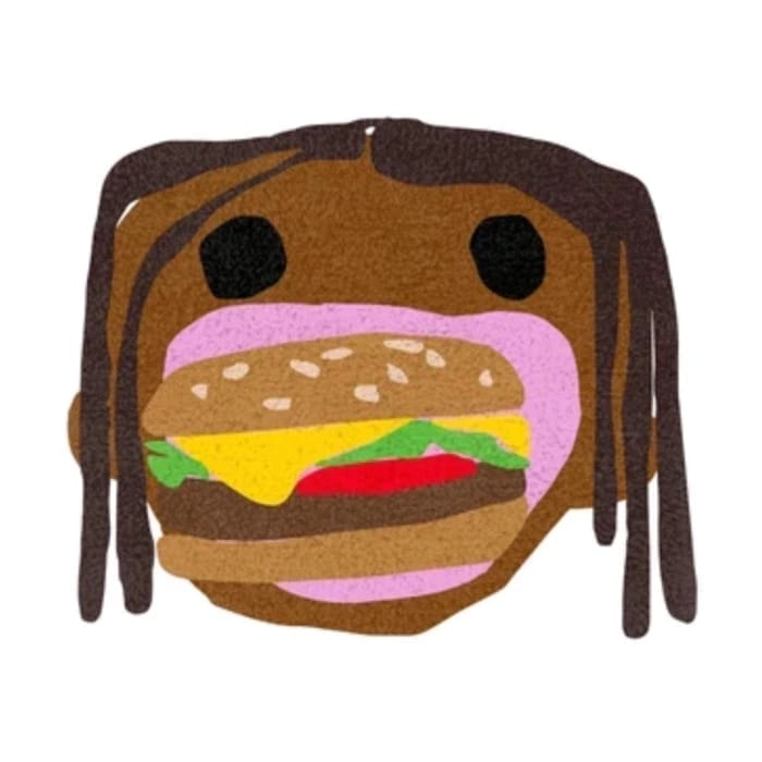Travis Scott x CPFM 4 CJ Burger Mouth Rug Travis Scott