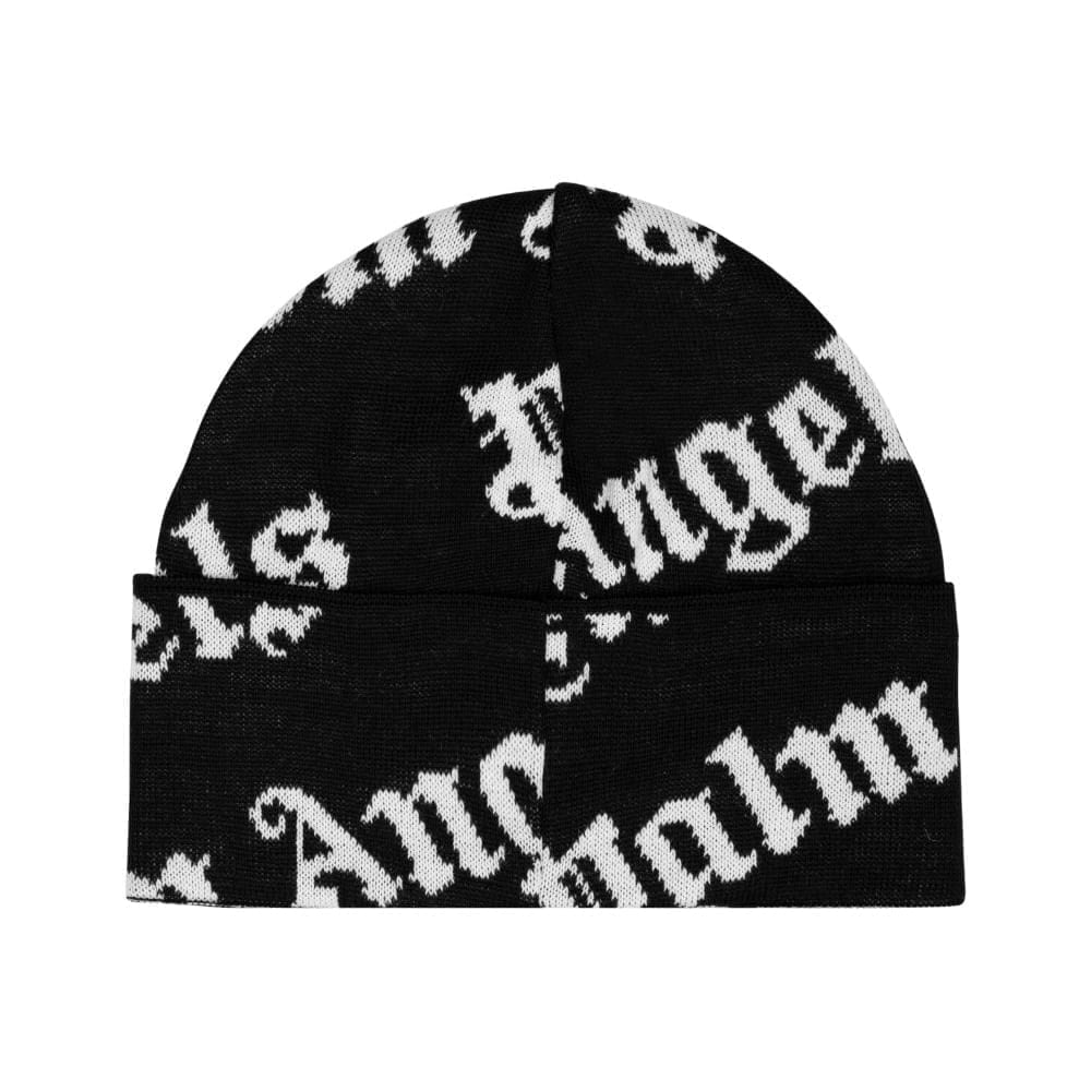 Palm Angels Logo Beanie Black Palm Angels