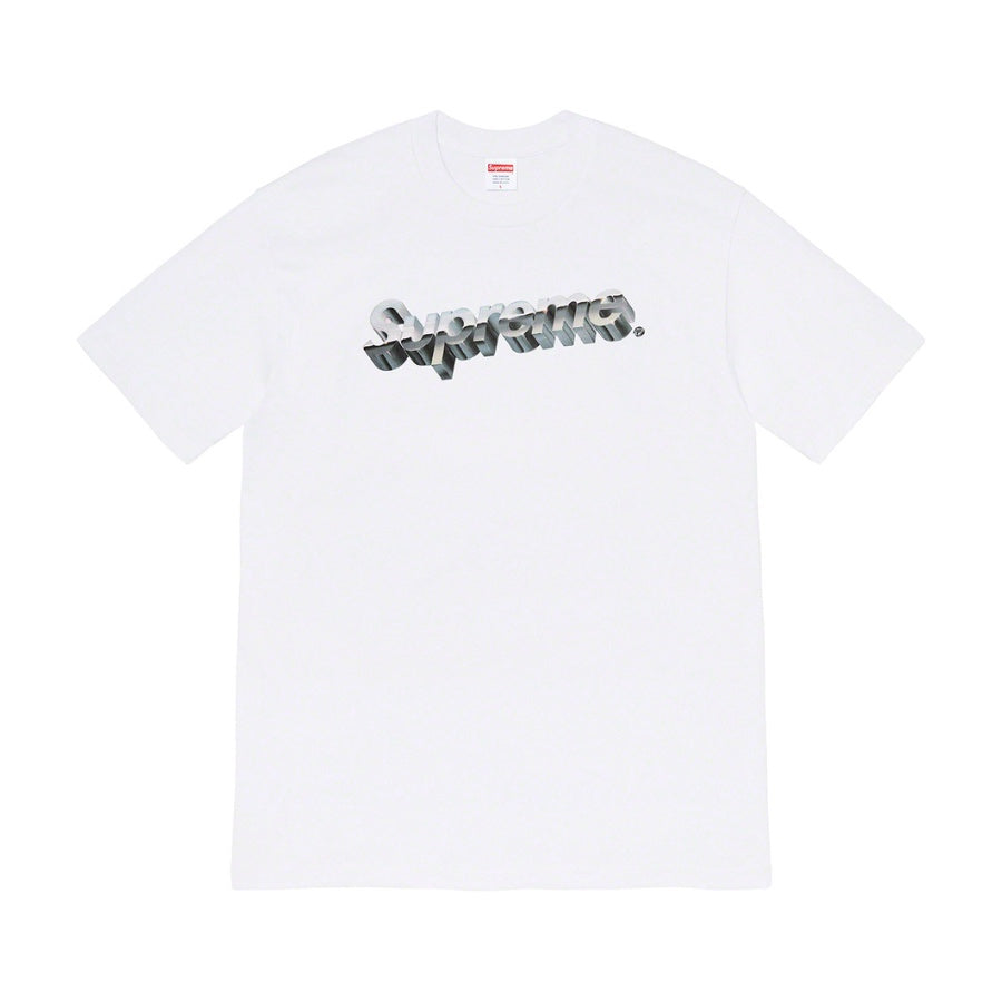 Supreme Chrome Logo Tee White Supreme