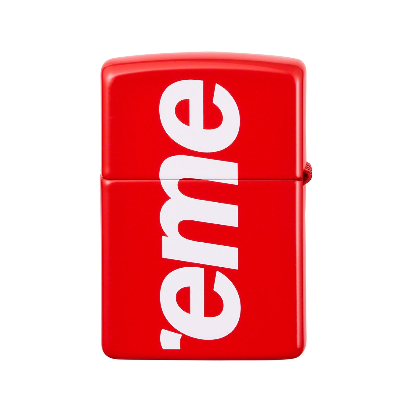 Supreme Logo Zippo Red Supreme