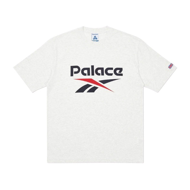 Palace Reebok P-Bok T-Shirt Light Grey Marl Palace