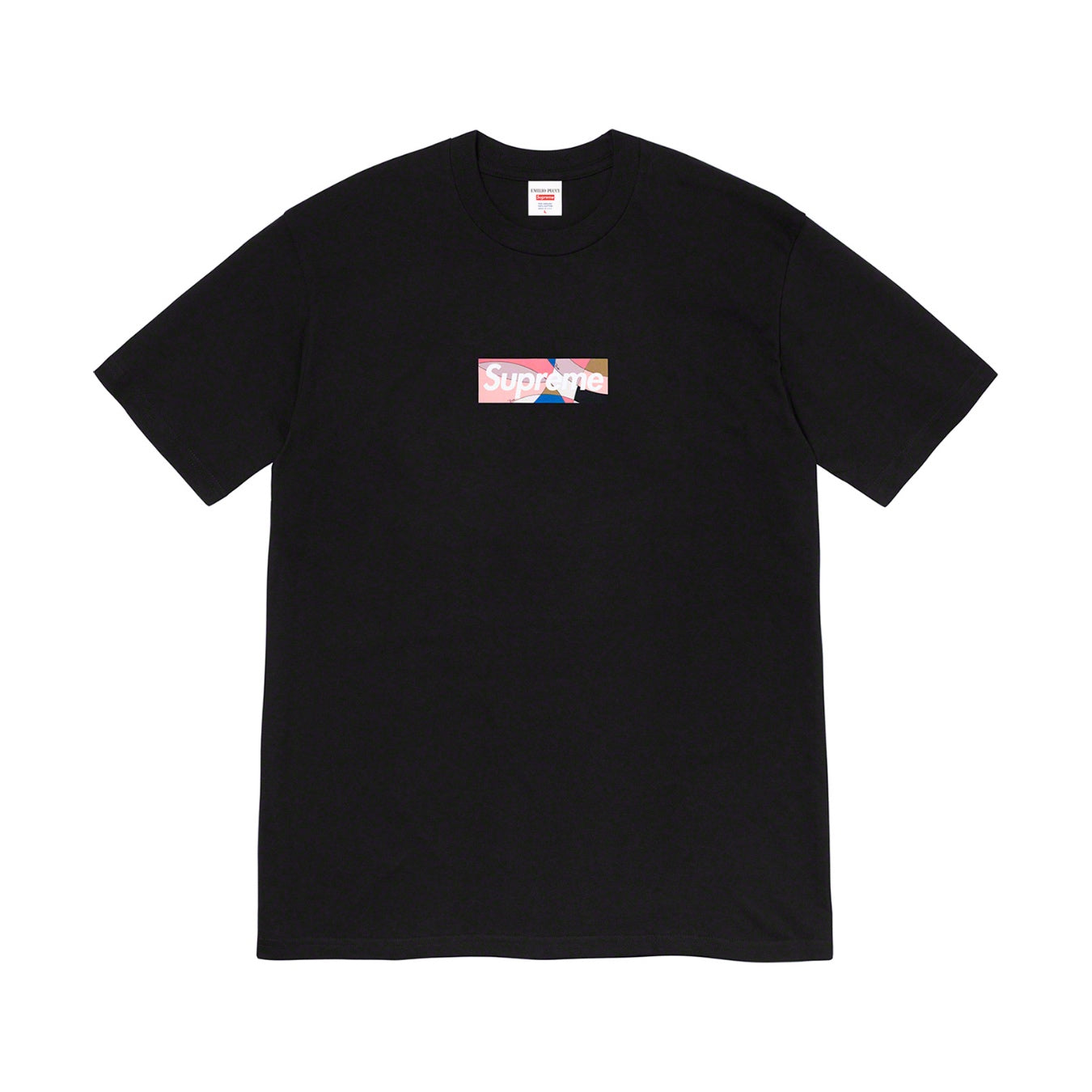 Supreme Emilio Pucci Box Logo Tee Black/Dusty Pink Supreme