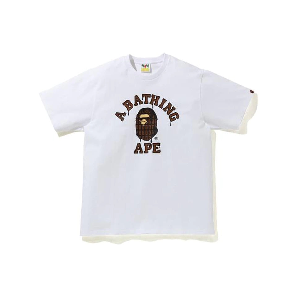 BAPE Valentine Chocolate Ape Head Tee White Bape